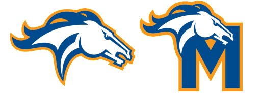 Milton Mustang sports branding – logo and “M” typography.
