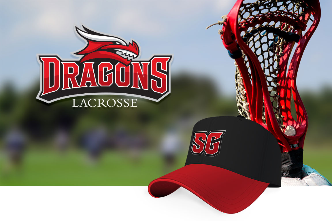 Athletc branding logo for St. George's School lacrosse team