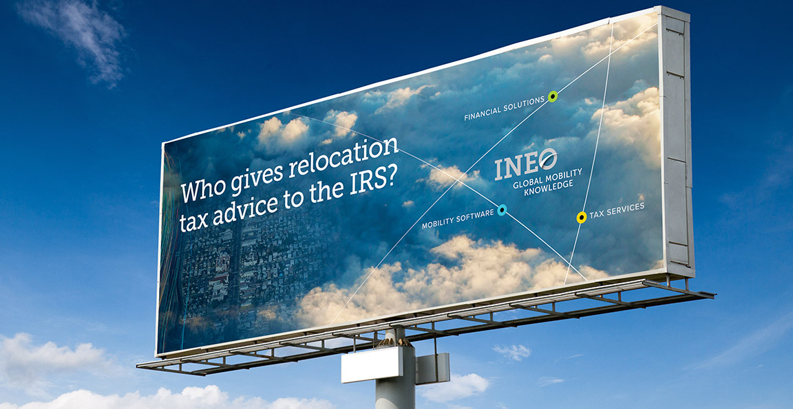 INEO strategic brand development applied to a billboard campaign.