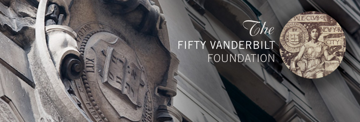 The Fifty Vanderbilt Foundation logo design for the New York Yale Club.