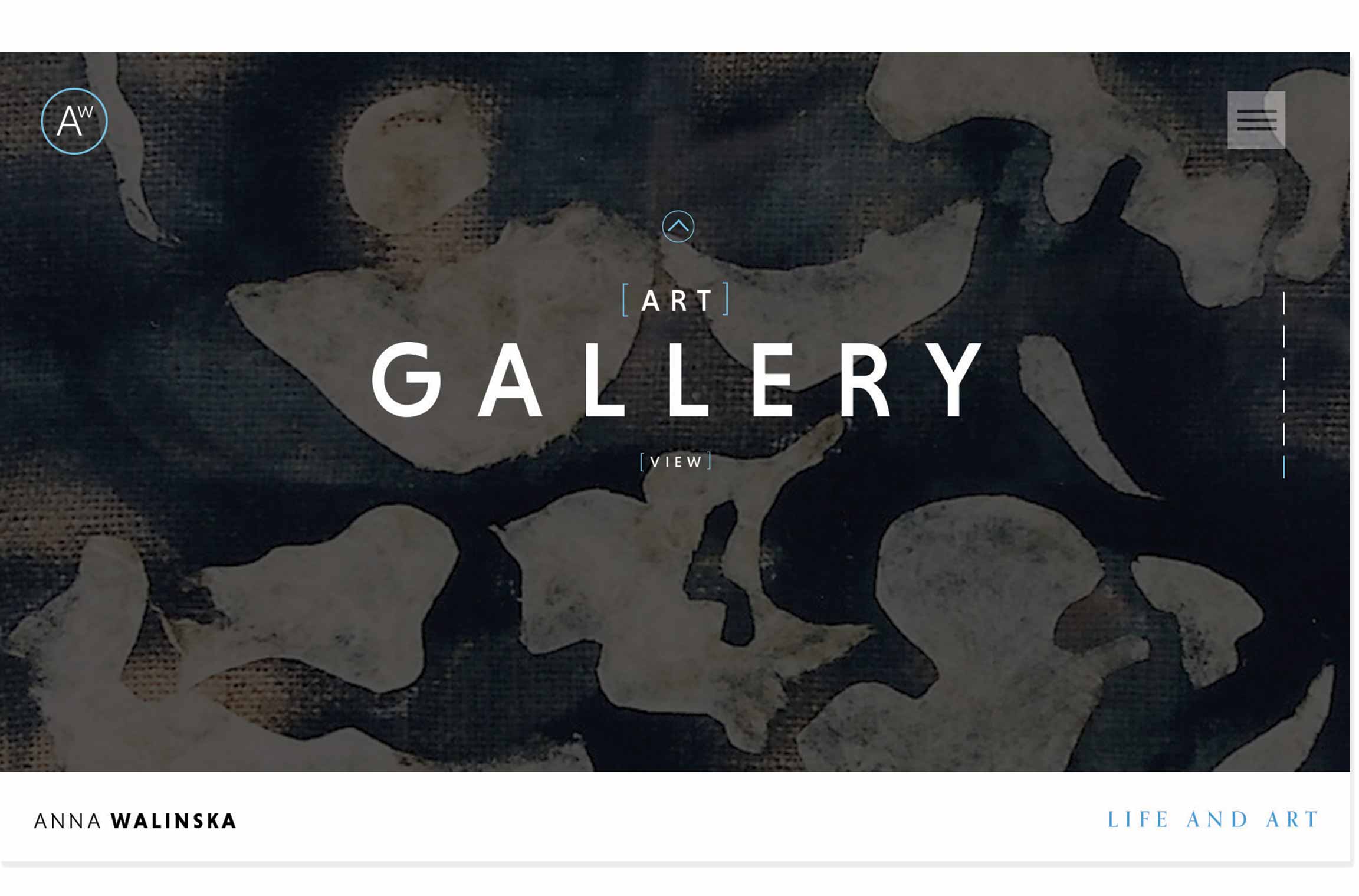 Anna Walinska website design Gallery landing page