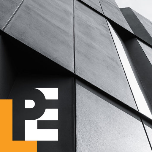 LPE Management Services logo design as part of the overall brand identity created by Bernhardt Fudyma Design Group, NY