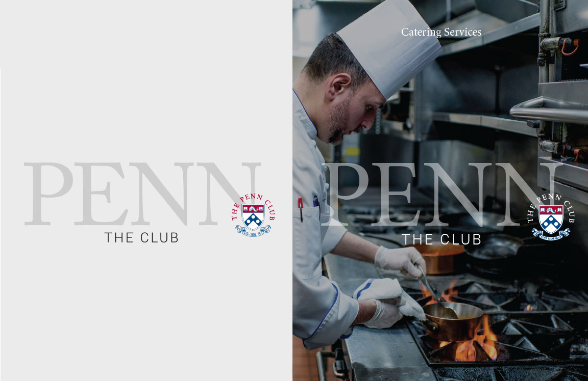 The Penn Club new brand identifier created for the member club branding system.