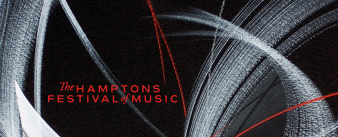 Logo and visual branding for the Hamptons Festival of Music.