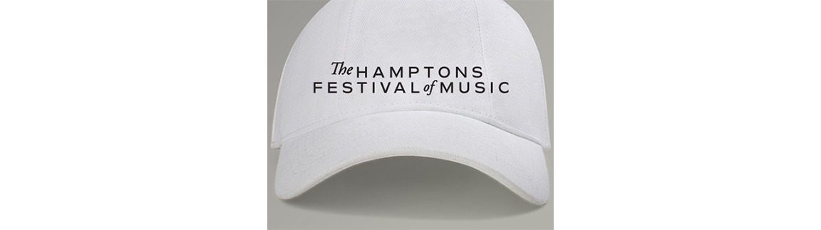 Baseball cap design promoting The Hamptons Festival of Music