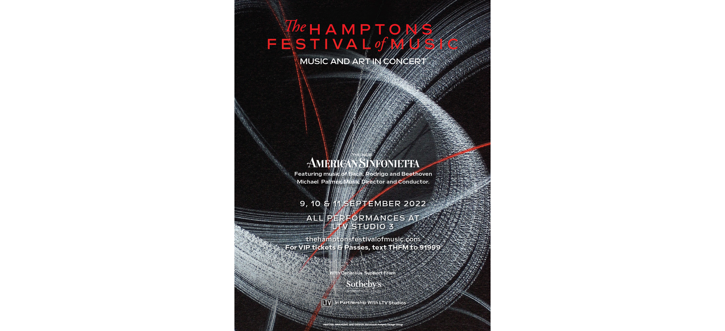 Poster design for The Hamptons Festival of Music